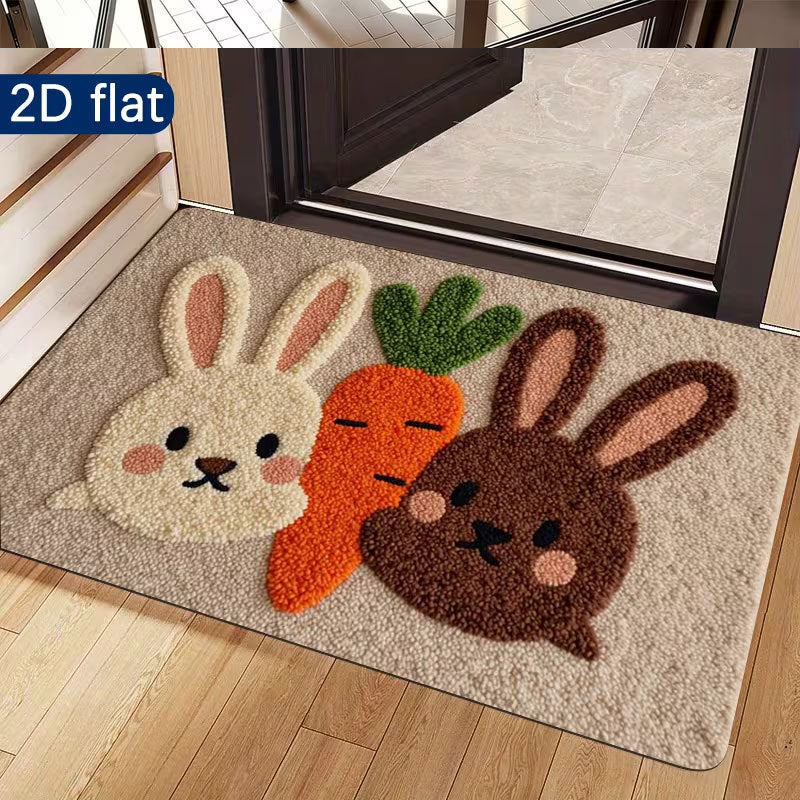 Cute Bunny Shaped Decorative Area Rug | Kelmera
