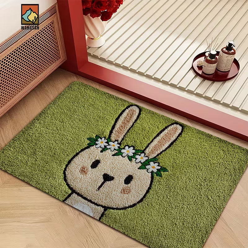 Cute Bunny Shaped Decorative Area Rug | Kelmera