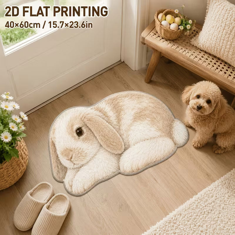 Cute Bunny Shaped Decorative Area Rug | Kelmera