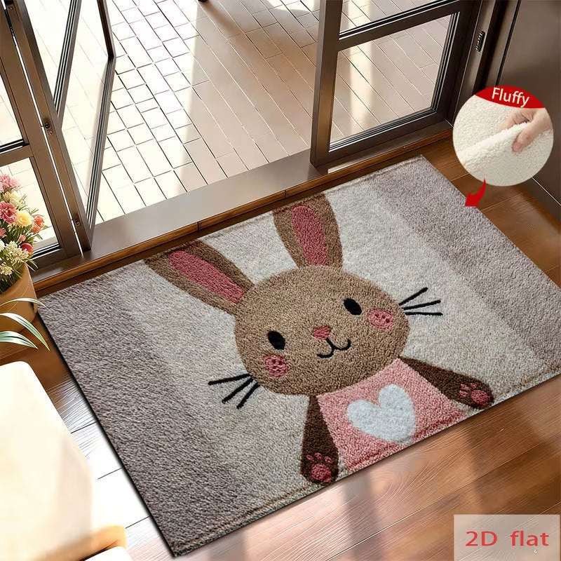 Cute Bunny Shaped Decorative Area Rug | Kelmera