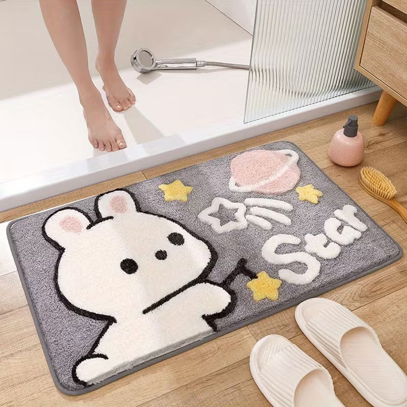 Cute Bunny Shaped Decorative Area Rug | Kelmera
