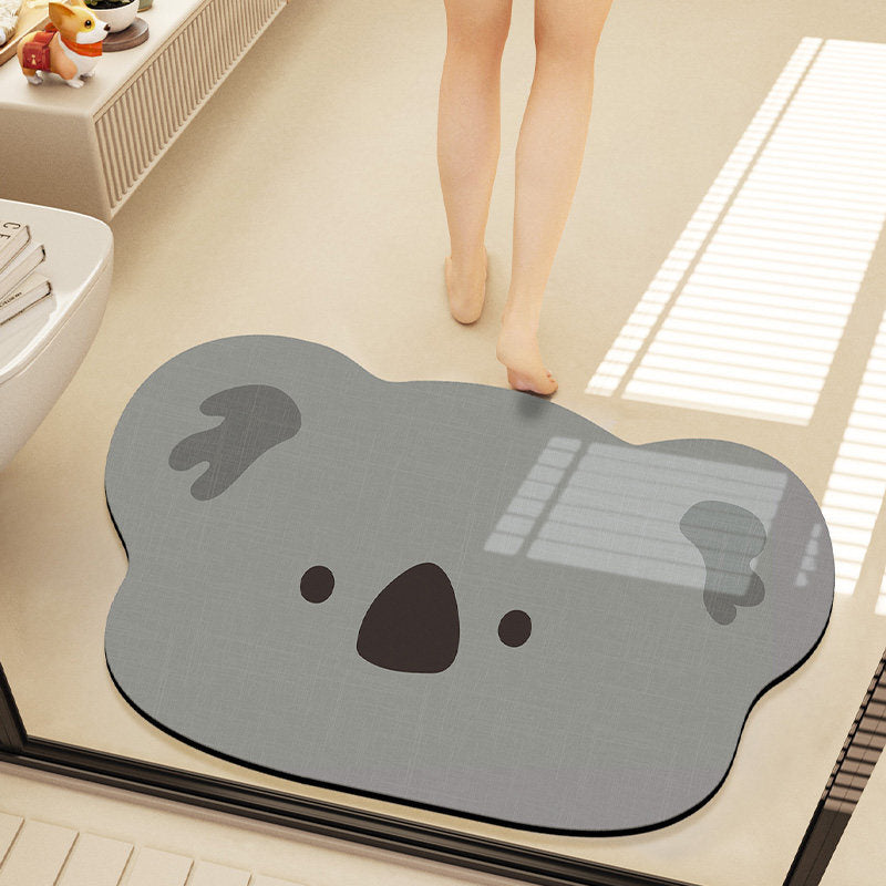 Cute Cartoon Bear Bath Mat | Kelmera