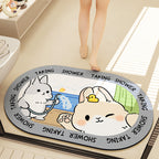 Cute Cartoon Bear Bath Mat | Kelmera