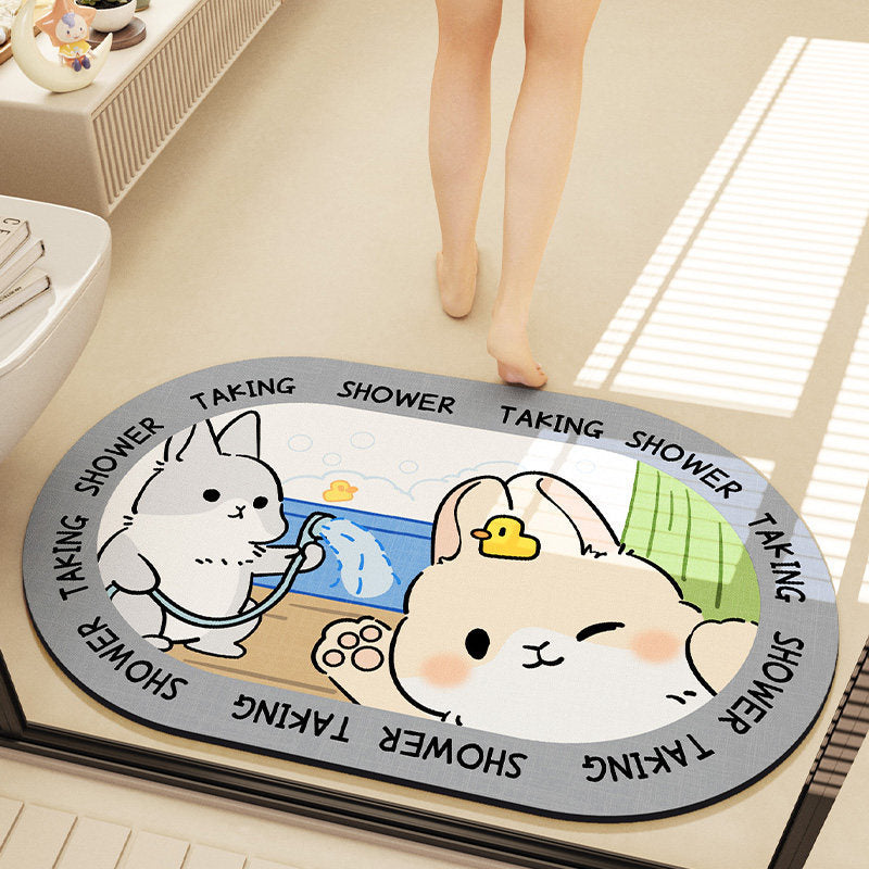 Cute Cartoon Bear Bath Mat | Kelmera