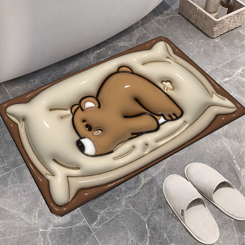 Cute Cartoon Cat Shape Bath Mat | Kelmera