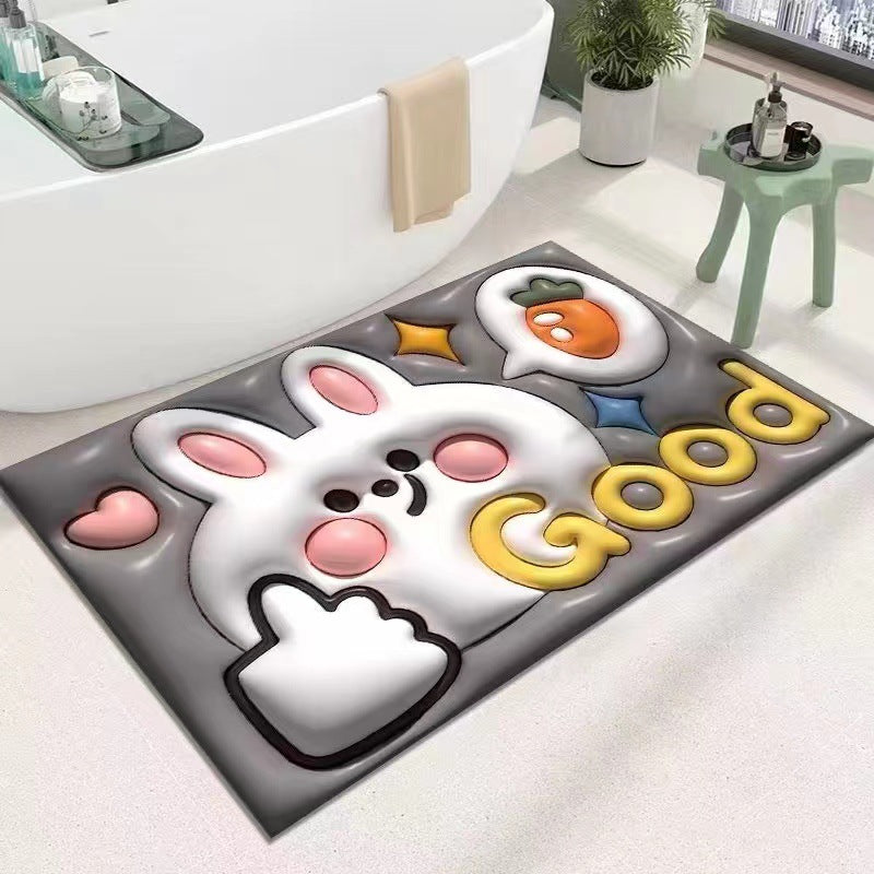 Cute Cartoon Cat Shape Bath Mat | Kelmera