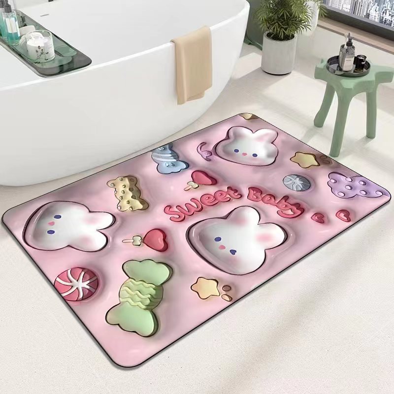 Cute Cartoon Cat Shape Bath Mat | Kelmera