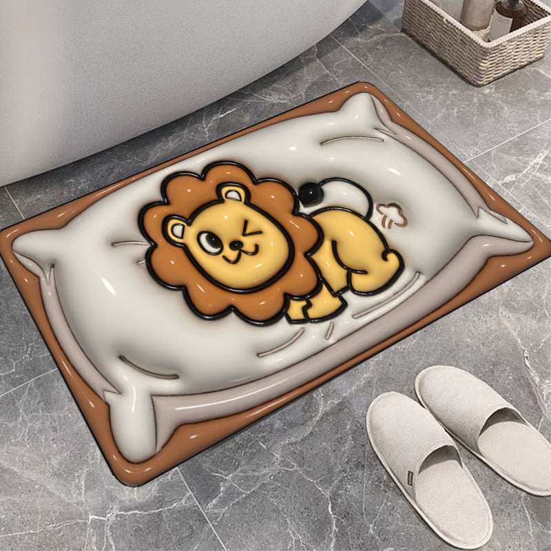 Cute Cartoon Cat Shape Bath Mat | Kelmera
