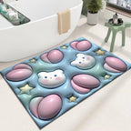 Cute Cartoon Cat Shape Bath Mat | Kelmera