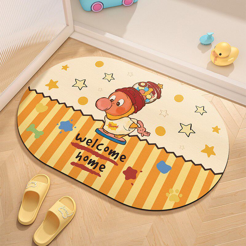 Cute Cartoon Character Welcome Mat | Kelmera