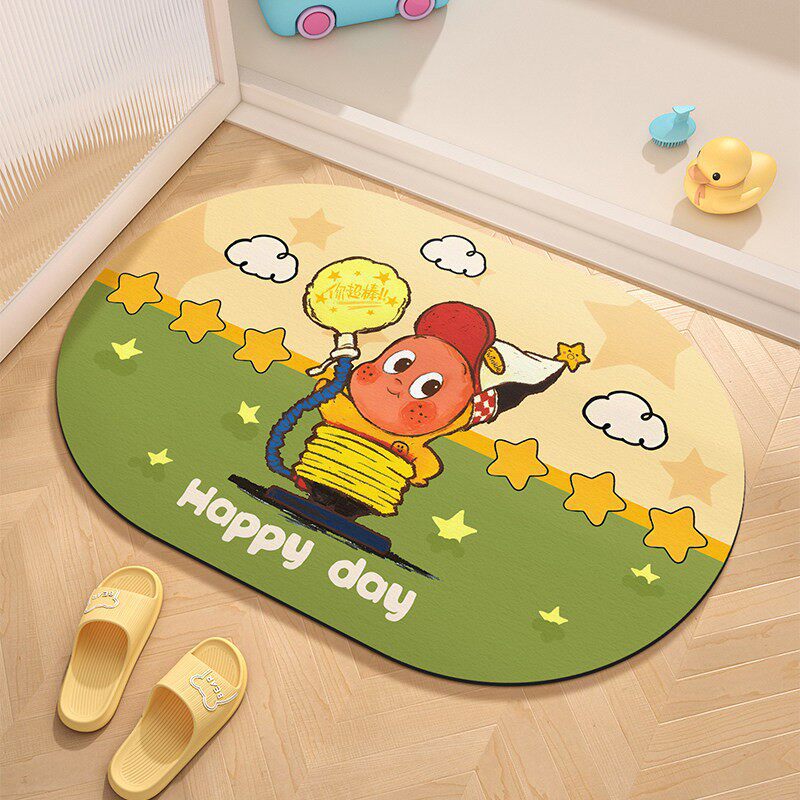 Cute Cartoon Character Welcome Mat | Kelmera
