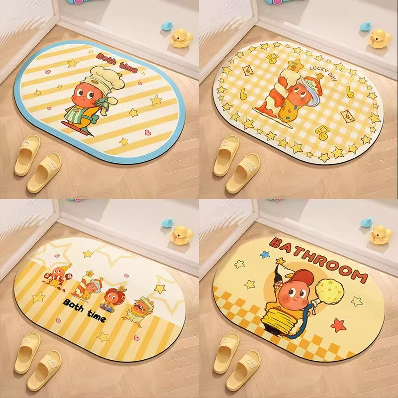 Cute Cartoon Character Welcome Mat | Kelmera