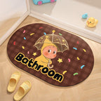 Cute Cartoon Character Welcome Mat | Kelmera