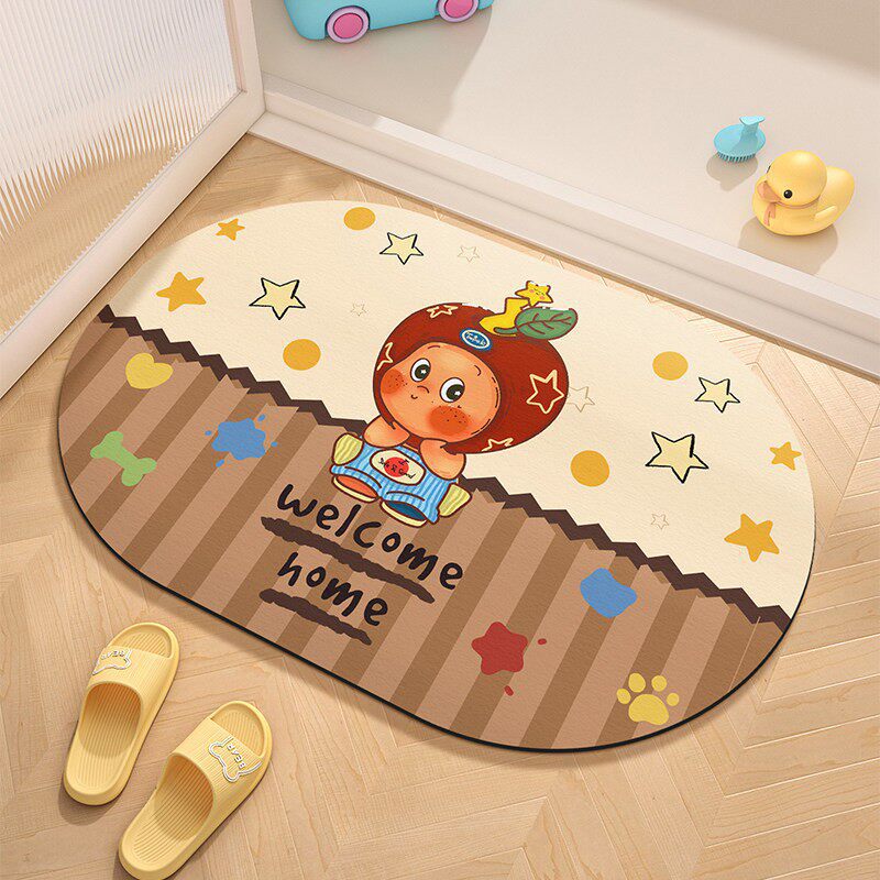 Cute Cartoon Character Welcome Mat | Kelmera