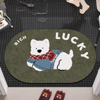 Cute Cartoon Dog-Themed Bath Mat | Kelmera