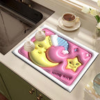 Cute Cartoon Dog-Themed Kitchen Mat | Kelmera