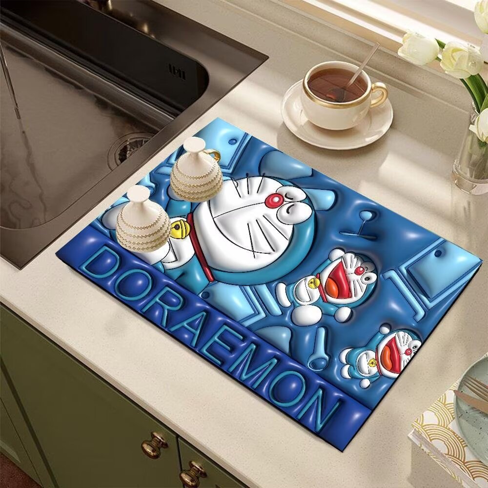 Cute Cartoon Dog-Themed Kitchen Mat | Kelmera