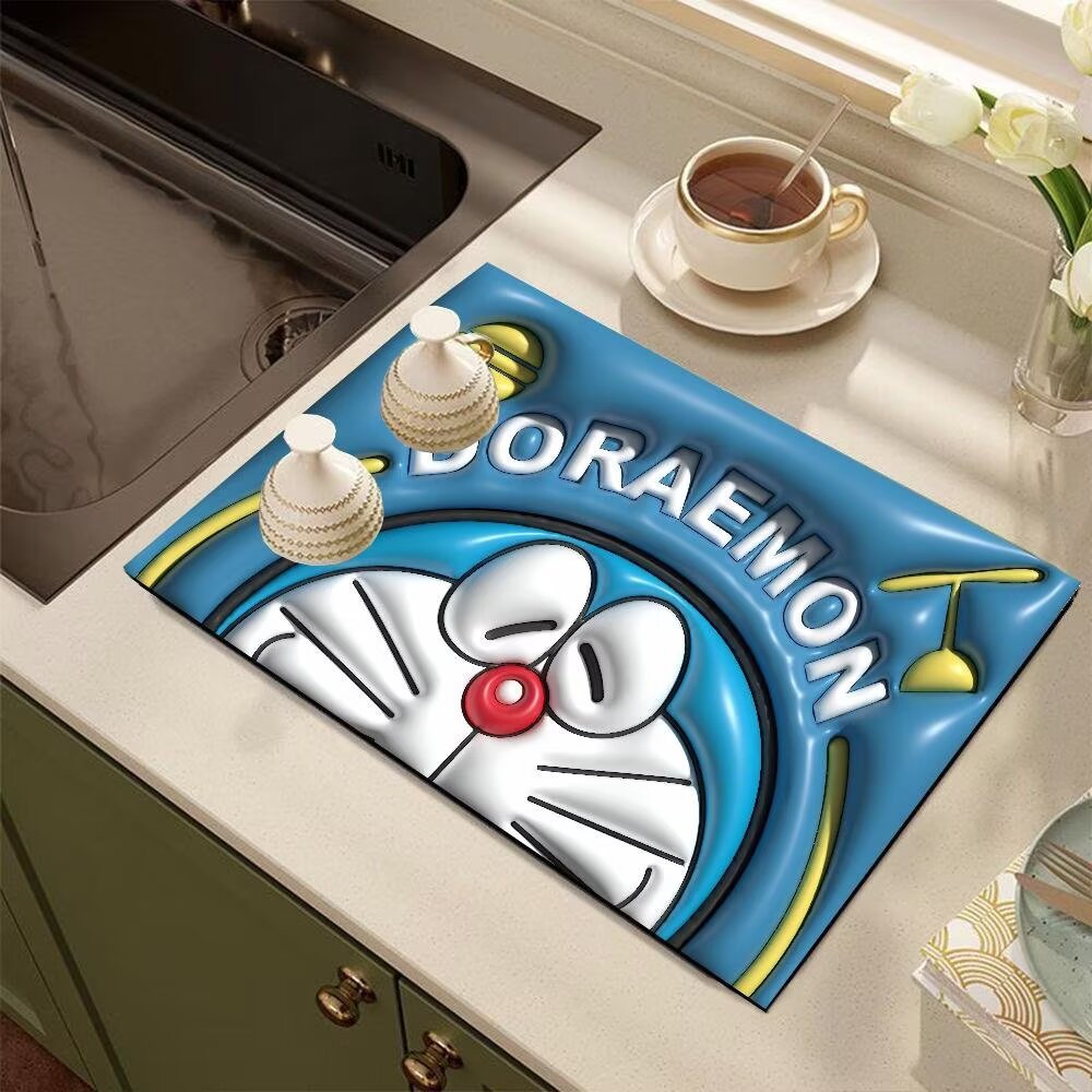 Cute Cartoon Dog-Themed Kitchen Mat | Kelmera