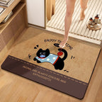 Cute Cartoon Dog-Themed Plush Bath Mat | Kelmera