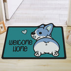 Cute Cartoon Dog Welcome Mat | Kelmera
