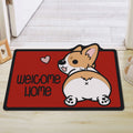 Cute Cartoon Dog Welcome Mat | Kelmera
