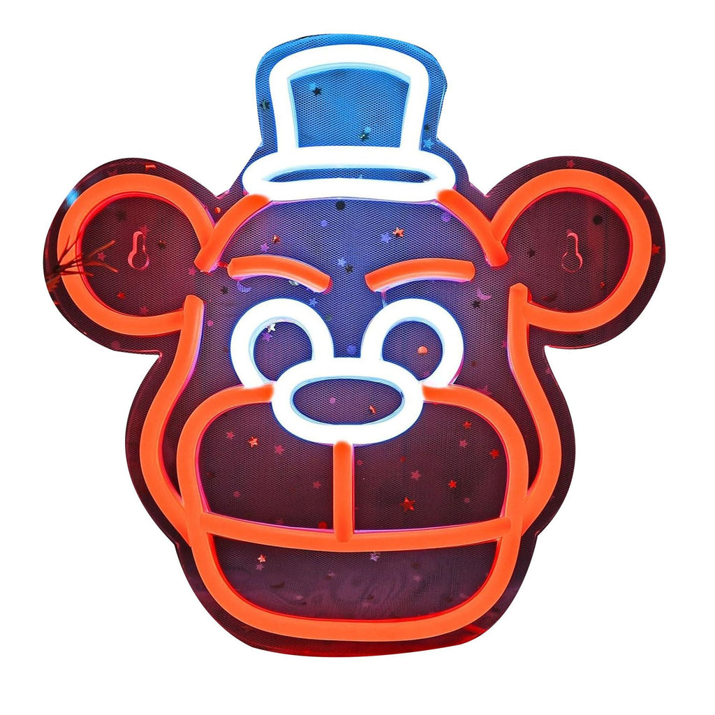 Cute Cartoon Mushroom Neon LED Wall Light with Acrylic Back | Kelmera
