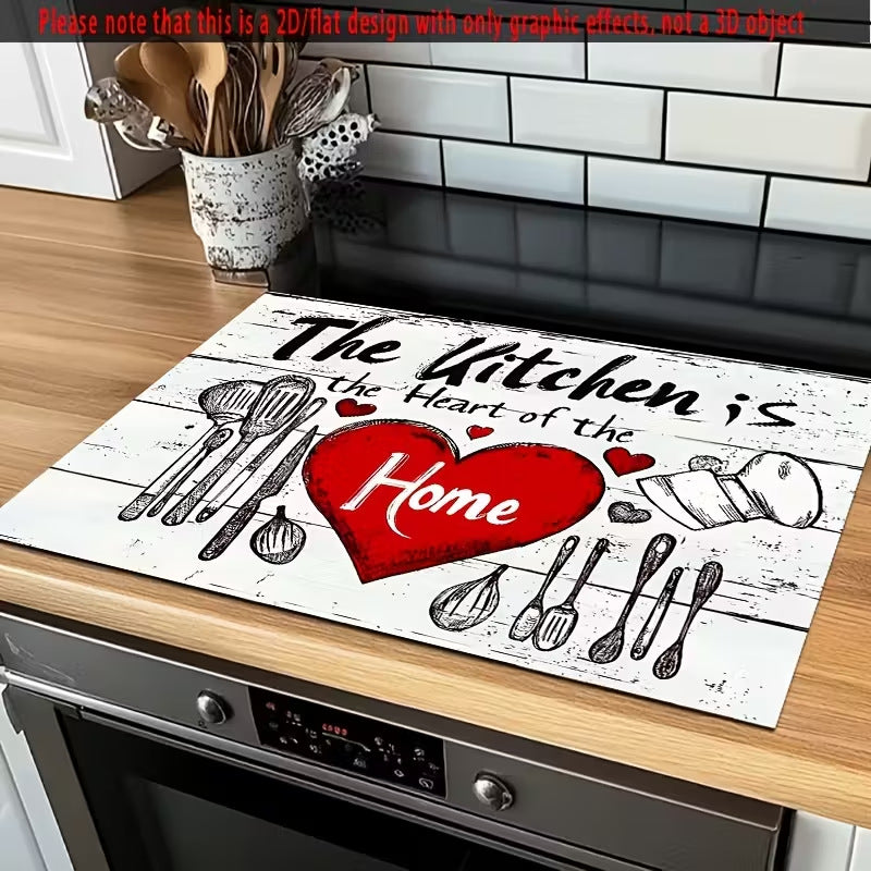 Cute Cartoon Sheep-Patterned Kitchen Mat | Kelmera