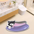 Cute Cartoon-Themed Bathroom Bath Mat | Kelmera