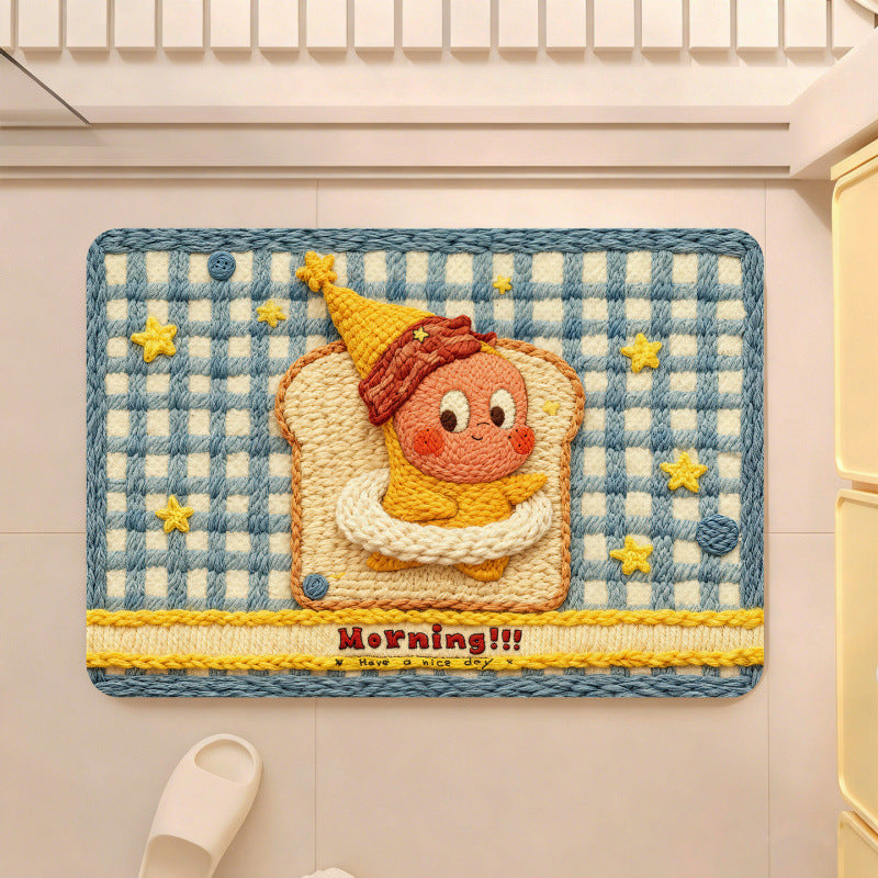 Cute Cartoon-Themed Plush Area Mat | Kelmera
