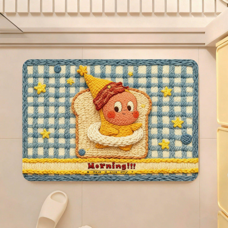 Cute Cartoon-Themed Plush Area Mat | Kelmera