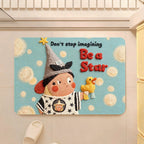 Cute Cartoon-Themed Plush Area Mat | Kelmera