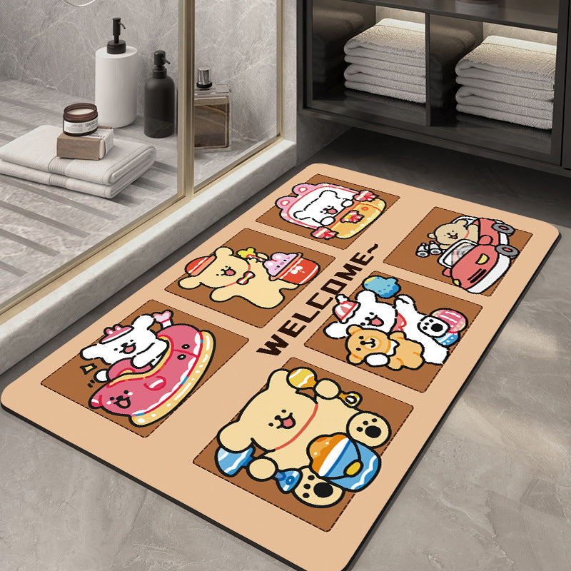 Cute Cartoon-Themed Welcome Mat | Kelmera