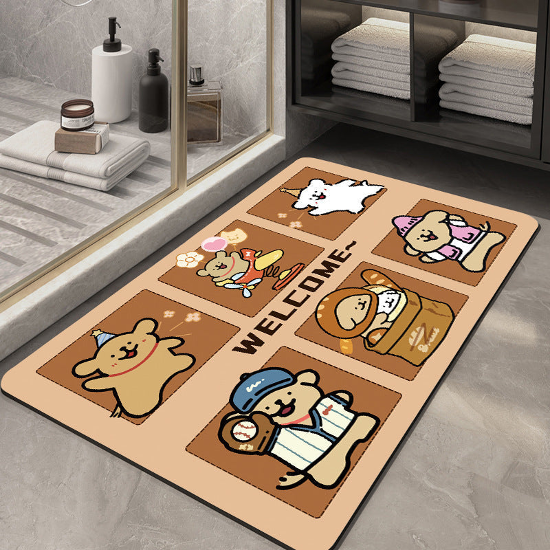 Cute Cartoon-Themed Welcome Mat | Kelmera