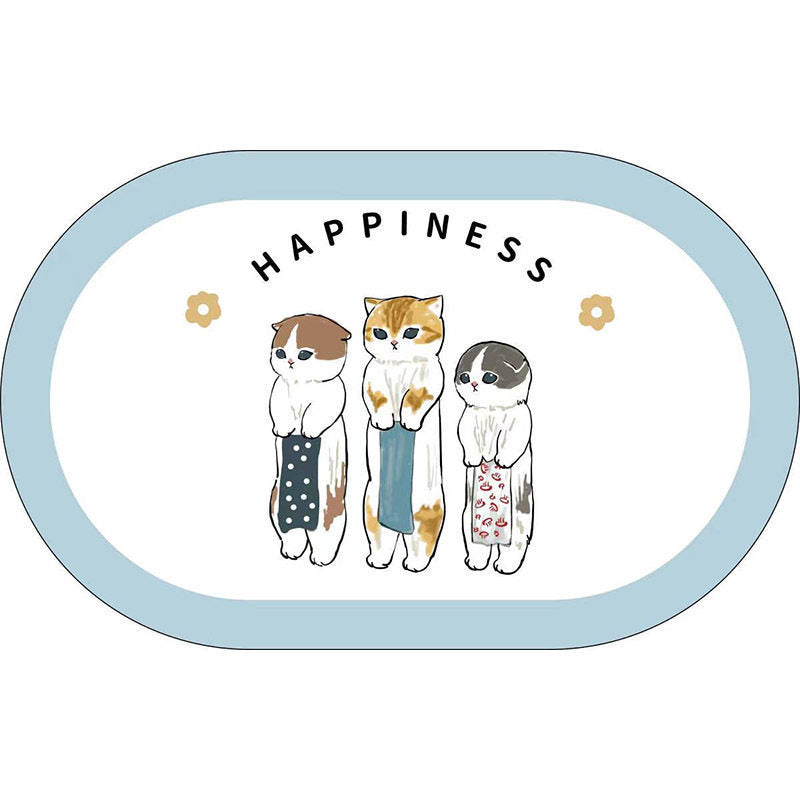 Cute Cat-Themed Plush Bath Mat | Kelmera