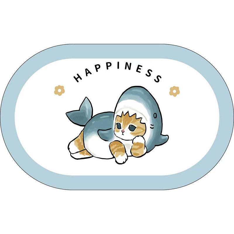 Cute Cat-Themed Plush Bath Mat | Kelmera