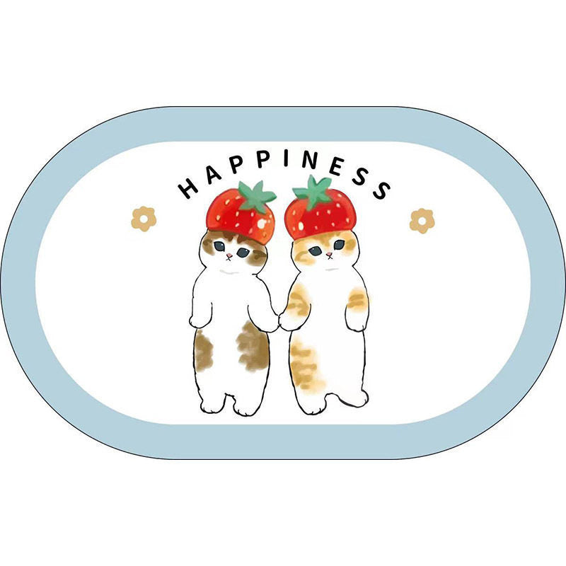 Cute Cat-Themed Plush Bath Mat | Kelmera