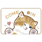 Cute Cat-Themed Plush Bath Mat | Kelmera