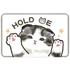 Cute Cat-Themed Plush Bath Mat | Kelmera