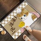 Cute Cat-Themed Plush Bath Mat | Kelmera