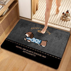 Cute Dog-Themed Decorative Bathroom Mat | Kelmera