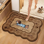 Cute Dog-Themed Decorative Bathroom Mat | Kelmera