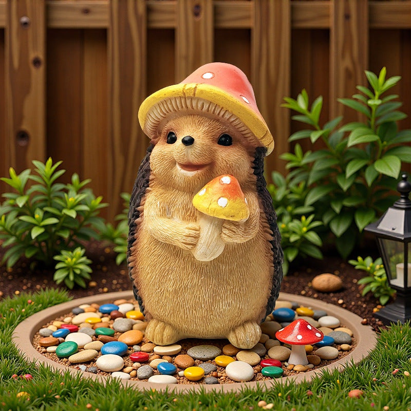 Cute Hedgehog Sculpture with Fruit | Kelmera