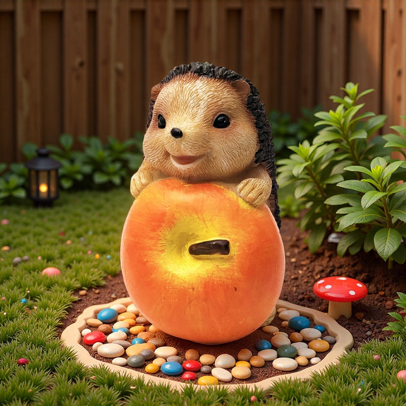 Cute Hedgehog Sculpture with Fruit | Kelmera