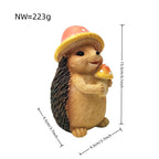 Cute Hedgehog Sculpture with Fruit | Kelmera