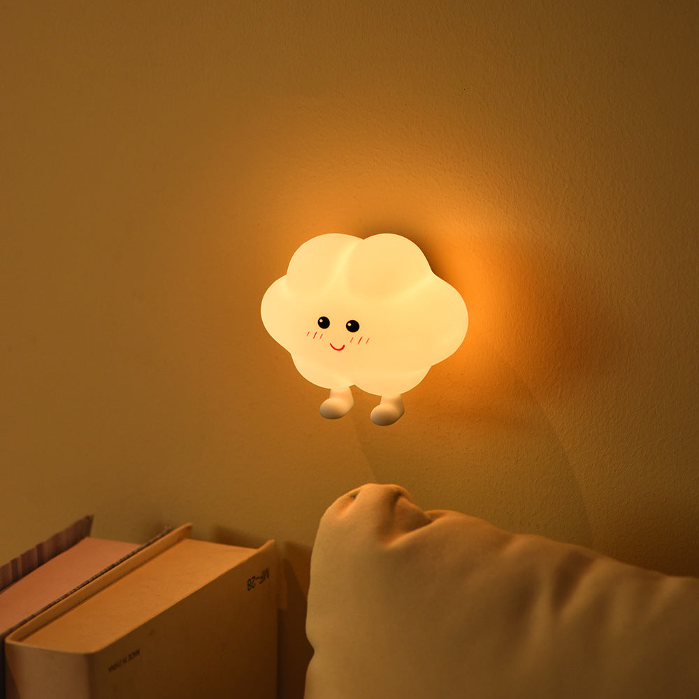 Cute LED Cloud Wall Night Light for the Children's Room with a Soft Warm Glow | Kelmera