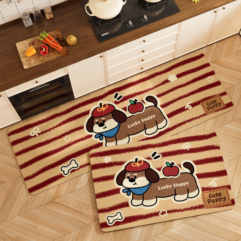 Cute Pet-Themed Kitchen Mat Set | Kelmera