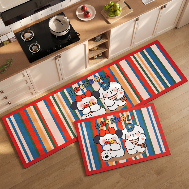 Cute Pet-Themed Kitchen Mat Set | Kelmera