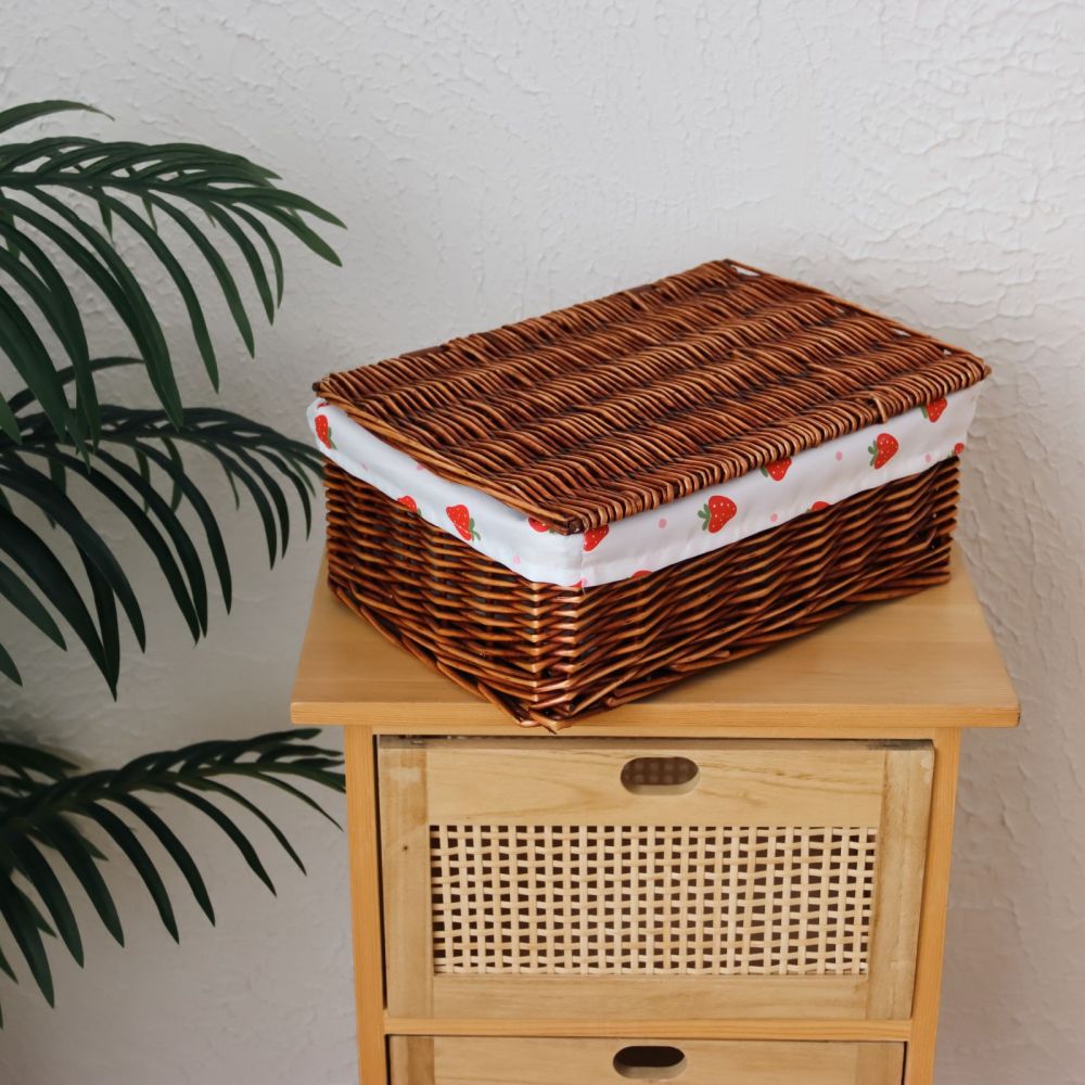 Cute Storage Basket with Strawberry Pattern | Kelmera