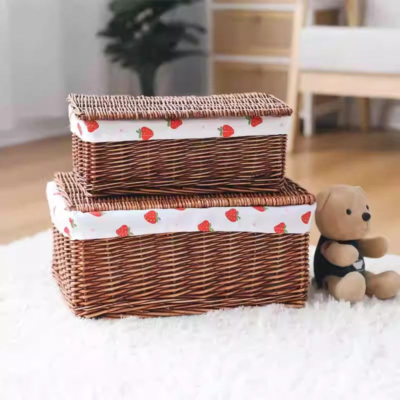 Cute Storage Basket with Strawberry Pattern | Kelmera
