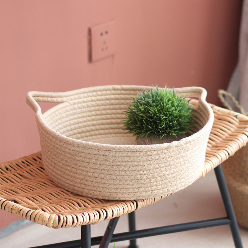 Decorated Basket with Practical Handles | Kelmera